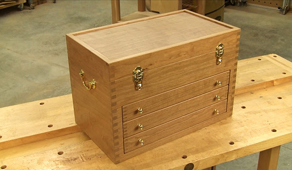 Wood Tool Chest Plan Build Wooden Tool Chest Video ...
