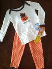 Carter's 2-Piece Cat "Wickedly Cute" Halloween Sleepwear Pajamas* Sz 18 mo * NWT