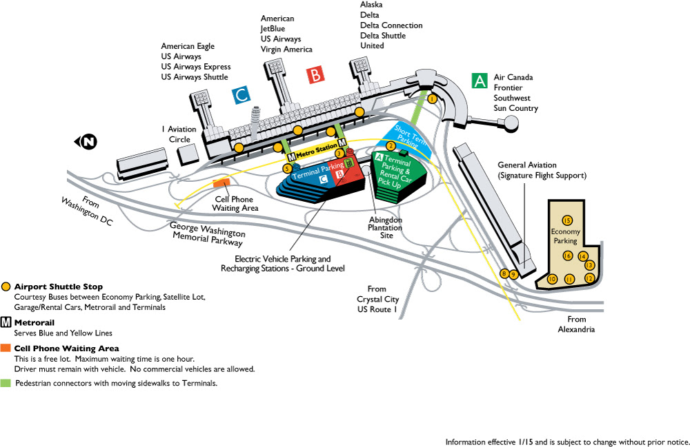 flyreagan.com - Directions to Ronald Reagan Washington ...
