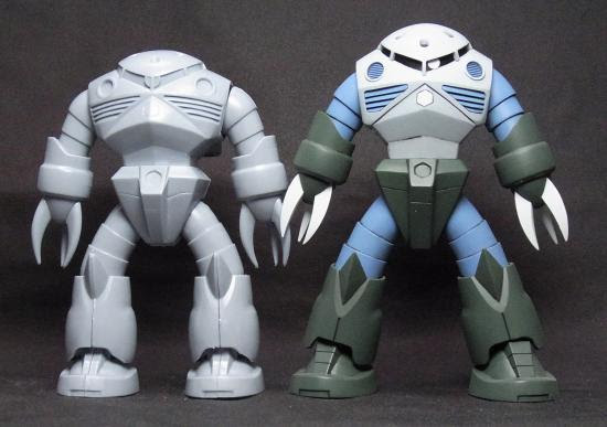 量産型ズゴック比較 ガンプラ 旧キット改造 新旧プラモつくっちゃうぞ おもちゃもね プラモデル製作日記です