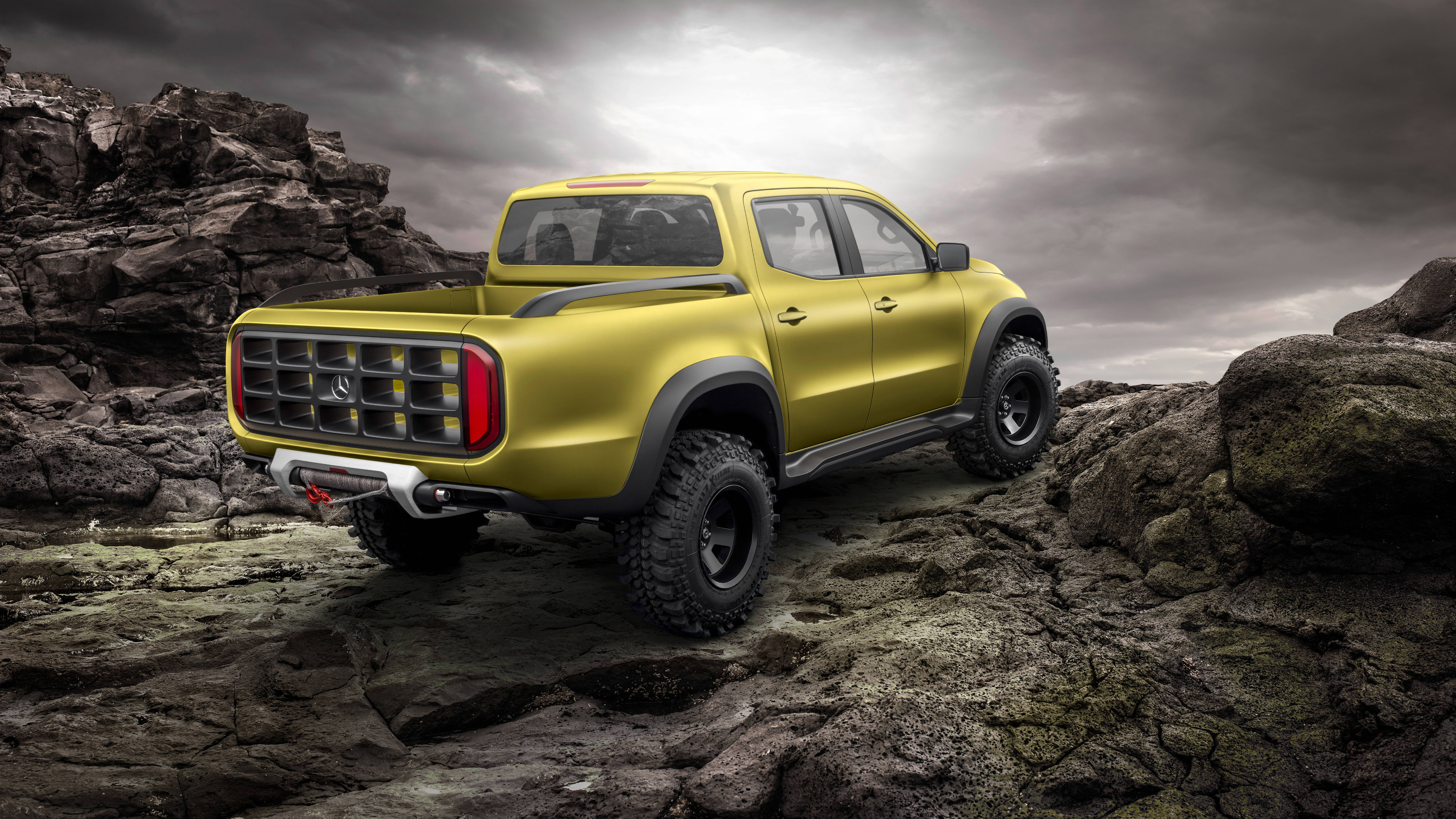 2017 Mercedes Benz Concept X Class Pickup 8K Rear Wallpaper | HD Car Wallpapers | ID #7125