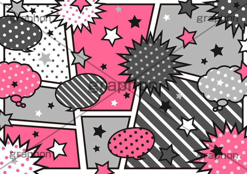 アメコミポップ グラフォン無料素材