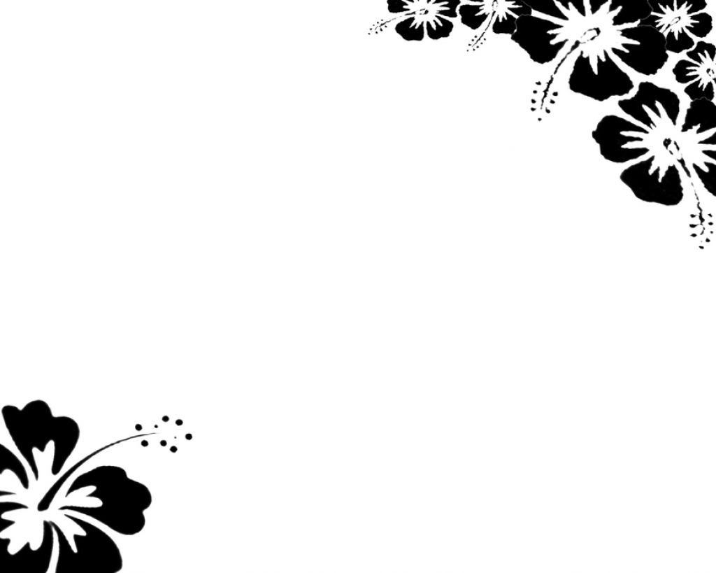 Free Page Border Designs Flowers Black And White, Download ... Black background with flowers border clip art of a black and white.