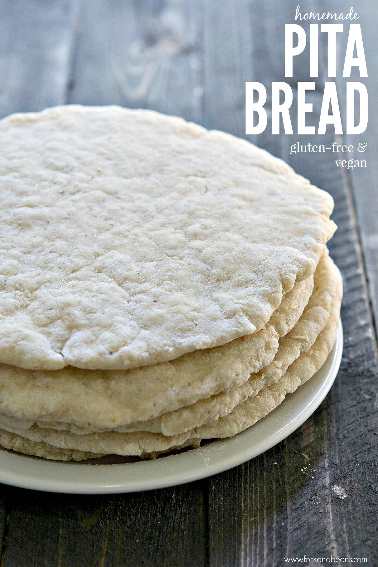 Gluten-Free Vegan Pita Bread - Fork and Beans