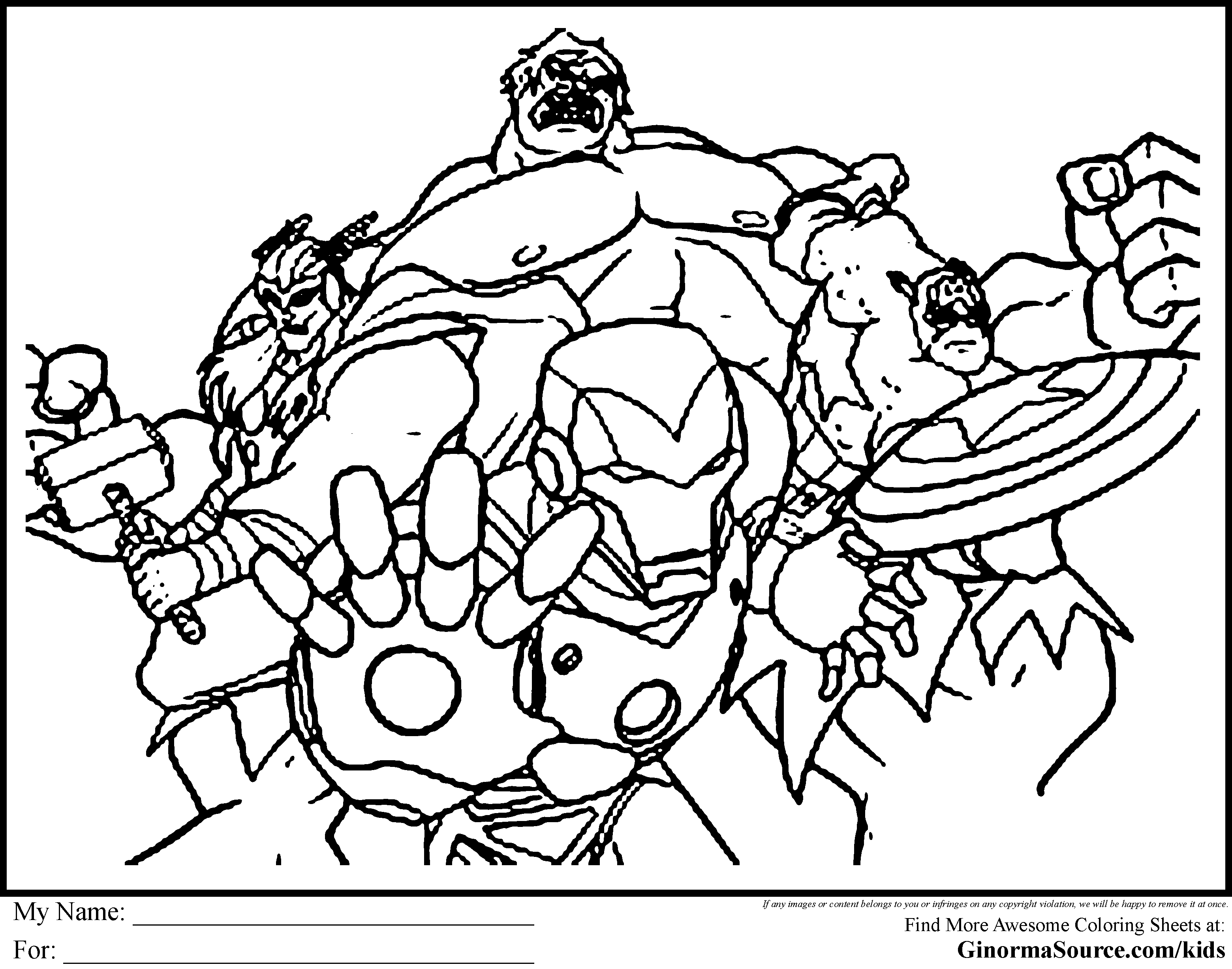 Free Printable Marvel Characters Coloring Pages Download Free