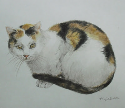 14年08月の記事 藤重日生の 猫絵 と 猫絵手紙