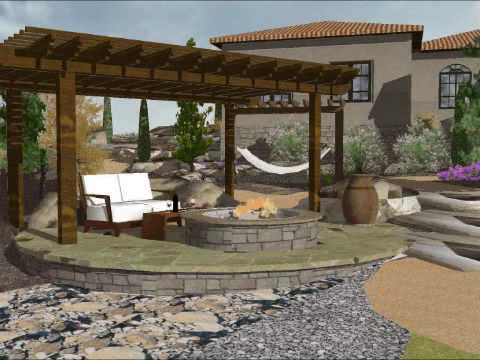 Sketchup 3d Landscape Design - YouTube