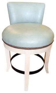 Faux Leather Counter Stool - Beach Style - Bar Stools And ...
