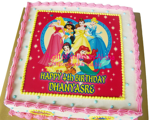 Birthday Cake Edible Image Disney Princess