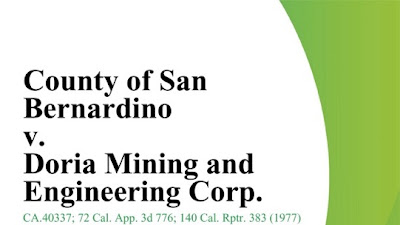 (DOWNLOAD) "County of San Bernardino v. Doria Mining and Engineering Corp." by Fourth Appellate District, Division Two Court of Appeal of California " Book PDF Kindle ePub Free