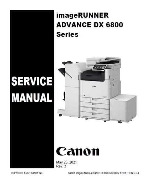 eBook Canon Imagerunner Advance 4000 Series Service Manual