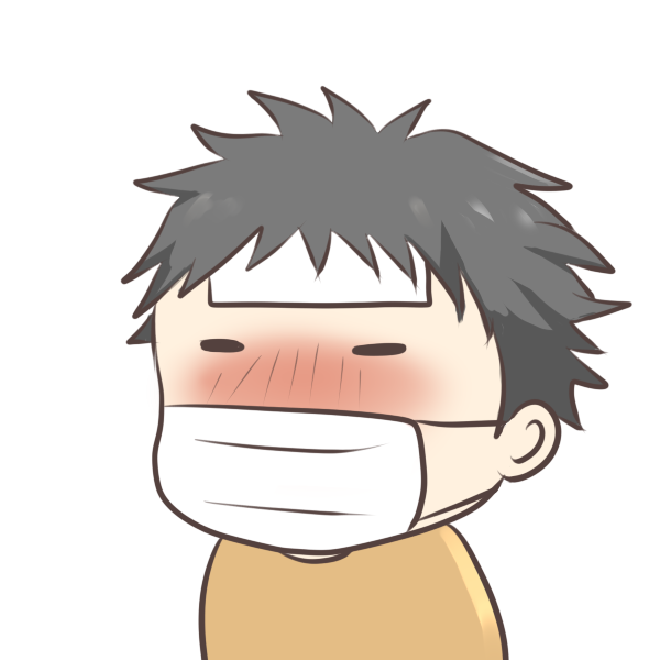 風邪をひいた男の子のイラスト かわいいフリー素材が無料のイラストレイン