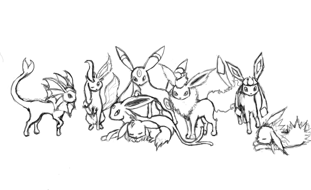  Pokemon  Flareon  Coloring  Pages  Sketch Coloring  Page 
