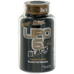 Nutrex Research LIPO 6 Black, Hers, Black-Caps 120 ea
