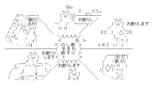 お断りしますaa 顔文字ちゃんねる