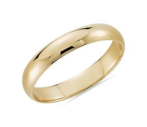 classic wedding ring   yellow gold mm blue nile