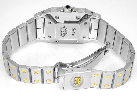 Originalfoto ORIG. HR-CARTIER-SANTOS AUTOMATIK ST/G TOPUHR PORTOFREI