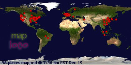 Profile Visitor Map - Click to view visits