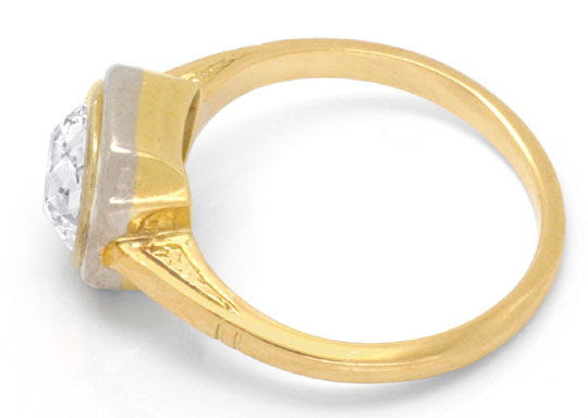 Original-Foto 3, ORIGINAL ANITKER EINKARÄTER-DIAMANT-RING 1,27ct SCHMUCK