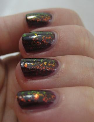 SH Hidden Treasure & GOSH Rainbow on the nail