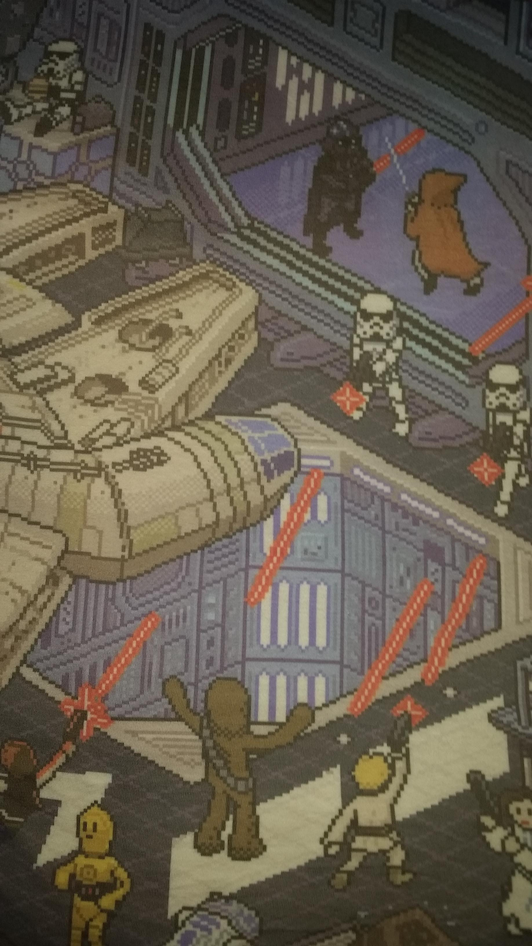 16 Bit Phone Wallpaper Vader Vs Ben Kenobi Starwars