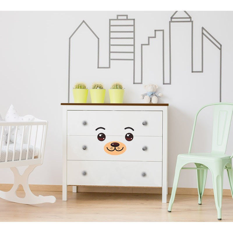 Stickers De Meubles Pour Enfants Creer Une Commode Nounours
