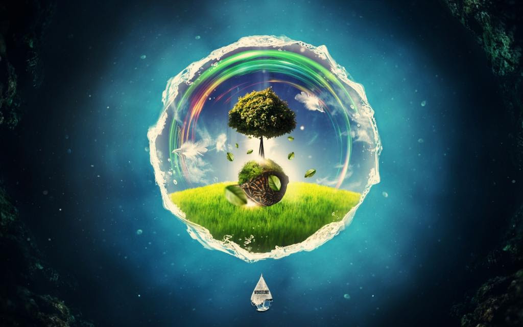 世界奇幻树壁纸 高清图片 壁纸 创意设计 桌面城市