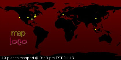 Profile Visitor Map - Click to view visits