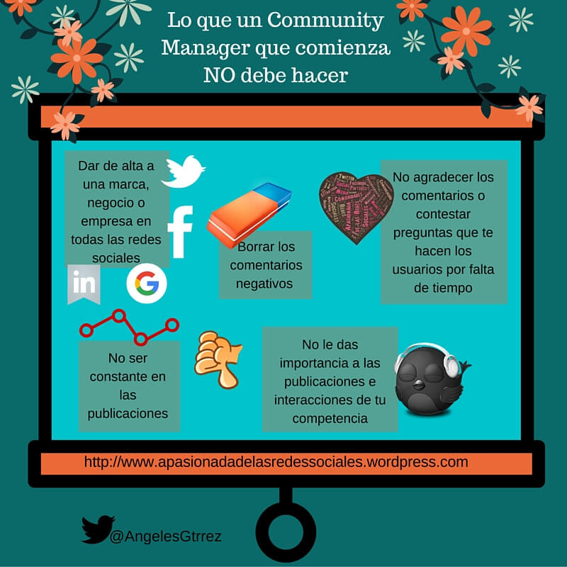 Lo que no debe hacer una Community Manager que comienza