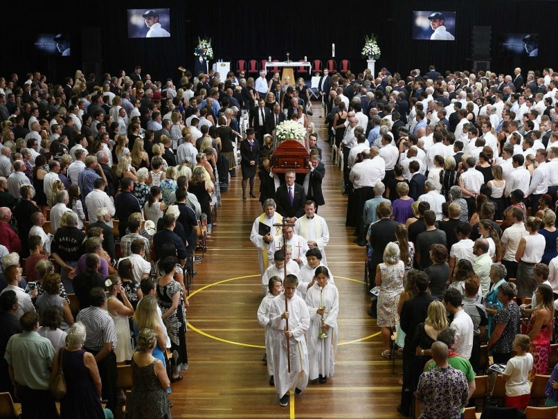 Phillip Hughes Coffin