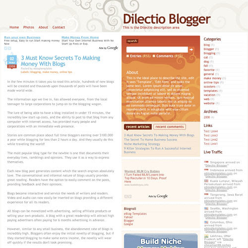 50 (Most) Beautiful Blogger Templates