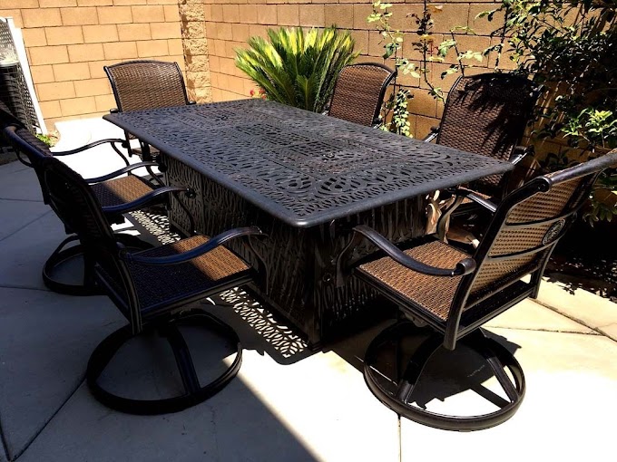 Dining Table Fire Pit Set / Madison 5 Piece Cast Aluminum Patio Fire Pit Dining Set W ... / We did not find results for: