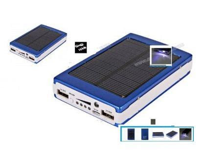 This power bank charges your smartphone wherever you are. 30000mah Dual USB Portable Solar Panel Power Bank( Rs