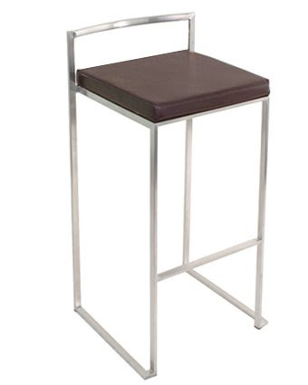 Fuji Stacker Bar Stool Brown