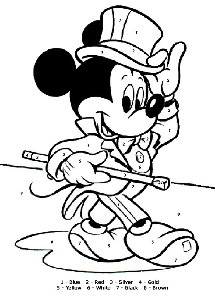 Download Disney Color By Numbers Coloring Pages at GetColorings.com ...
