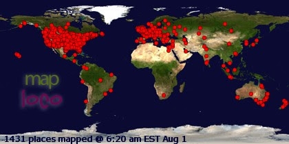 Locations of Site Visitors
