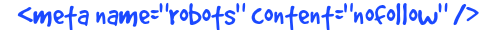 no follow html