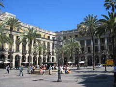 Placa Reial, Barcelona, Spain