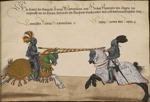 medieval tournament - knights jousting
