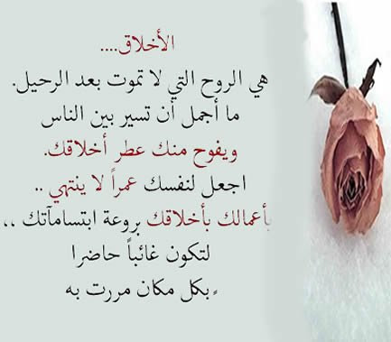 صور عن الاخلاق , الادب احسن من العلم - صباح الورد