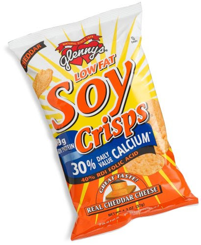 Glenny s Low Fat Soy Crisps Cheddar 1 3 Ounce Bags Pack of 24