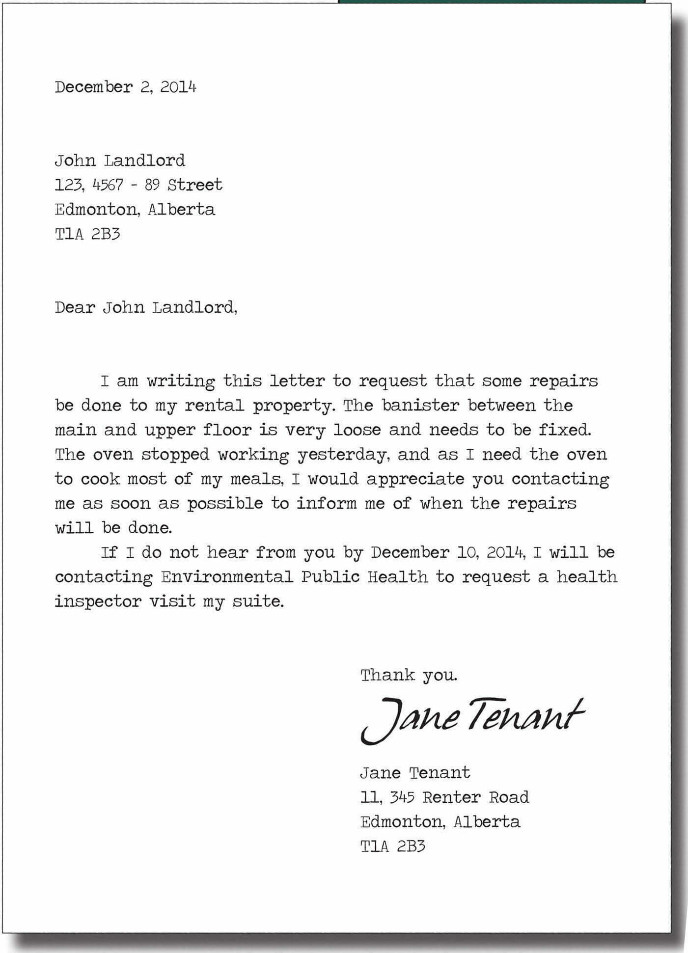 Repairs CPLEA Landlord And Tenant