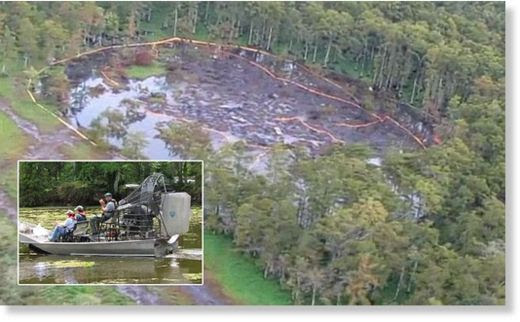 gigante agujero en Louisiana