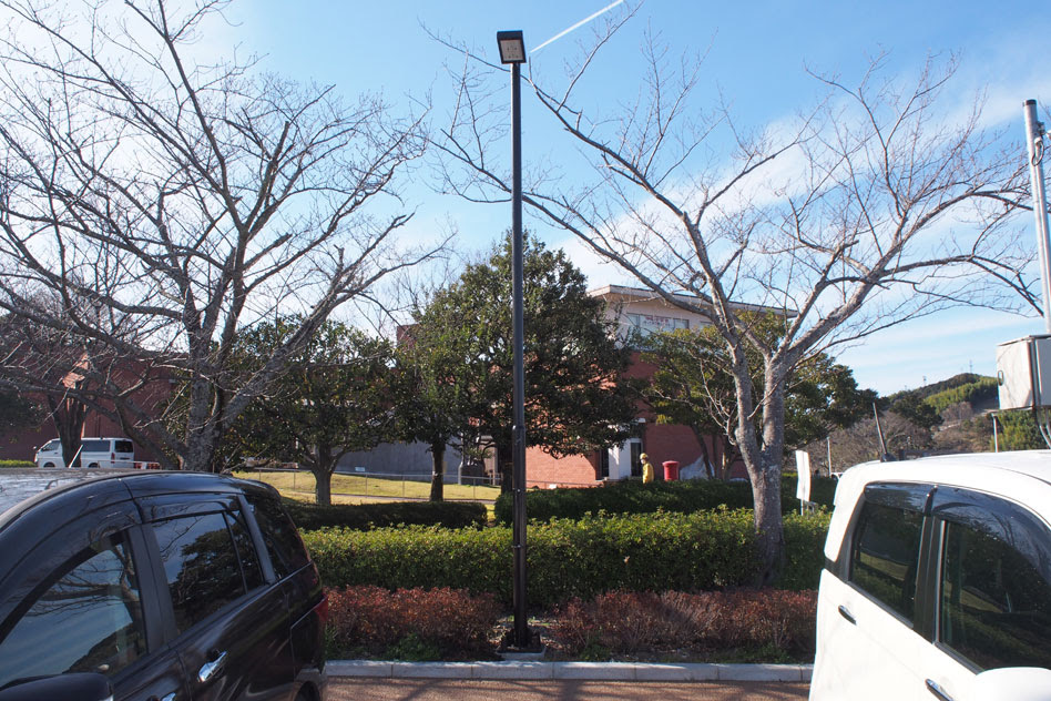藤枝市 蓮華寺池公園 駐車場照明 屋外照明 納入事例 日本街路灯製造株式会社