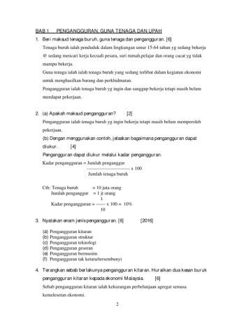 Contoh Kerja Kursus Ekonomi Stpm Tenaga Buruh