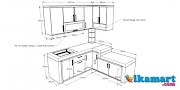 Baru Ukuran Tinggi Meja Dapur Minimalis, Meja Dapur