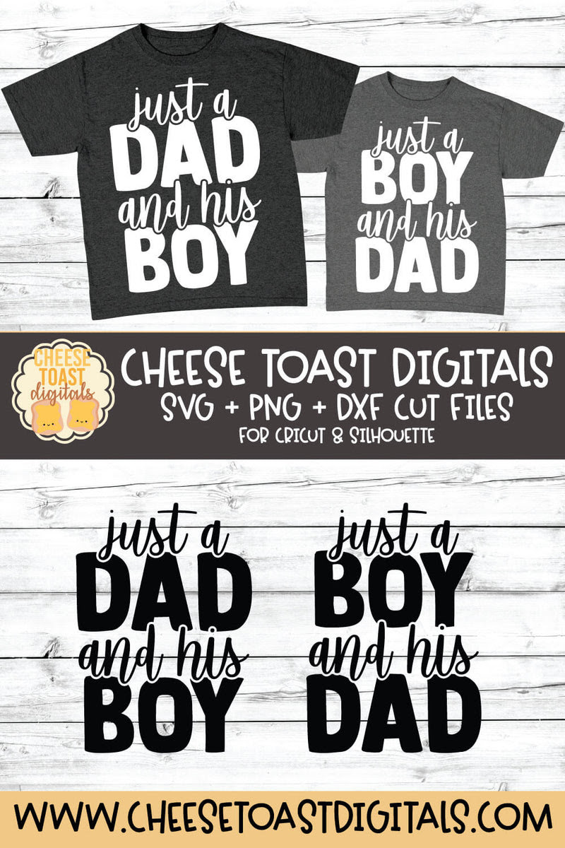 Download Just A Dad and His Boy | Just A Boy and His Dad SVG Duo ...