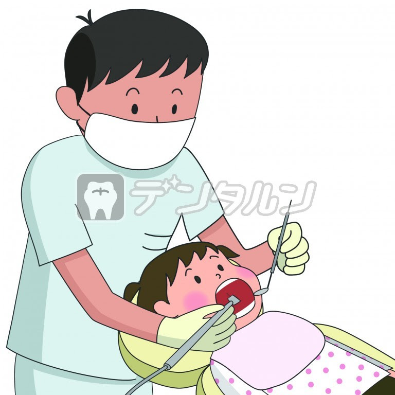 女の子 イラストの無料素材 歯科医院 歯医者が利用出来る 歯科関連の無料イラスト素材 デンタルン