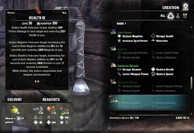 Eso Damage Health Poison Ix