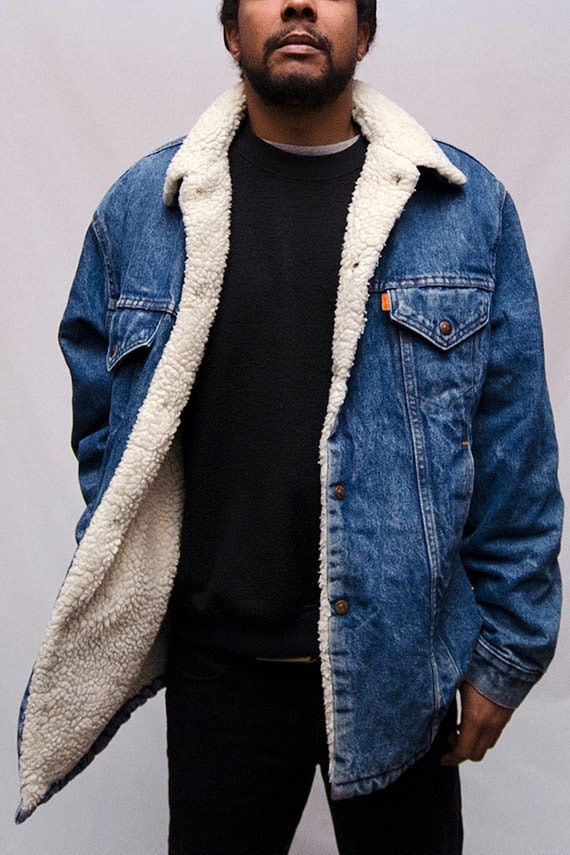 Men s Vintage LEVI S DENIM Jacket with by LaPetiteMortNYC Men s Vintage LEVI S DENIM Jacket with by LaPetiteMortNYC